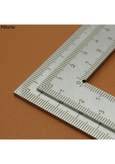 Moveevo Stainless Steel L-şekilli Cetvel 50x100mm: Dayanıklı, Korozyona Dayanıklı, Hassas Ölçü İçin Profesyonel Araç