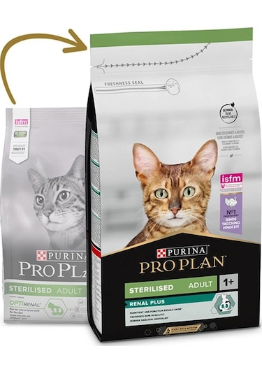 Purina Pro Plan Sterilised Hindi Etli Kısırlaştırılmış Yetişkin Kedi Maması 10 KG