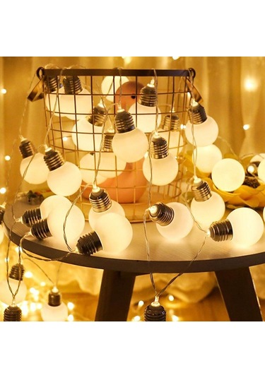 Homyl Açık Bahçe Garland Için 10 Led Dize Peri Işıkları Sıcak Beyaz