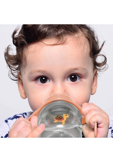Babyjem Damlatmayan Suluk Alıştırma Bardağı 250 ml Turuncu