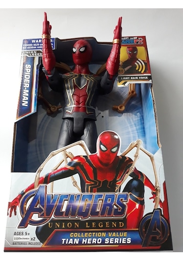 Spıderman Oyuncak Ahtapot Kollu 29cm Örümcek Adam Sesli Işıklı