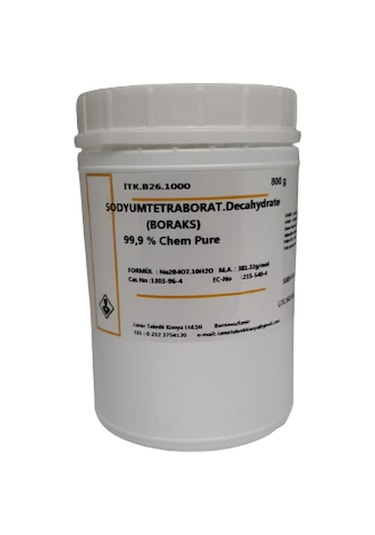 Sodyum Tetraborat Dekahidrat, Boraks - 800 Gr