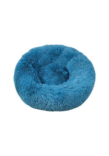 Vkemall Yumuşak Yuvarlak Evcil Hayvan Yatağı - Isıtmalı Ve Yıkanabilir Kedi/köpek Yatağı