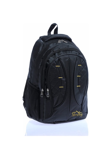 Unisex Çok Gözlü Ortopedik Sırt Destekli Okul Çantası , Günlük Sırt Çantası, Seyahat Çantası 104 Siyah