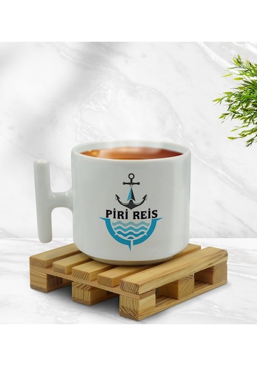 Bk Gift Kişiye Özel Tekne Marin Ve Denizcilik Tasarımlı T Kulplu Middle Kupa-7, Arkadaşa Hediye Kobitmeyencom33397 Bk Gift