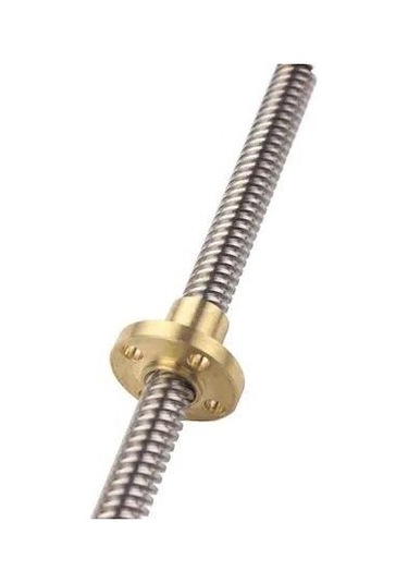 T8 8mm X 300mm Lead Screw 3d Yazıcı Trapez Vidalı Mil Ve Somun Seti