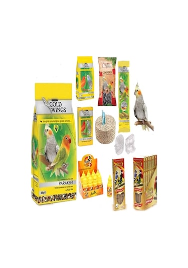 Sultan-cennet Papağanı Besin Paketi Seti-10 Parça