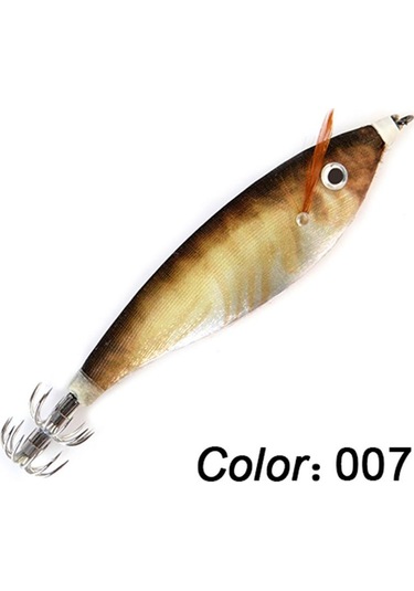 Ftk Kalamar Jig Balıkçılık Lures 9 Cm/16g Aydınlık Balıkçılık Ahşap Karides Cazibesi Kalamar Mürekkepbalığı Jigs Yem Pesca Olta Takımı 007