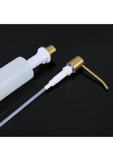 Gümüş-mutfak Lavabo Sabunluk Deterjan Sıvı El Yıkama Dispenseri Pompası Banyo Aksesuarları Tezgah Losyonu Depolama Şişesi