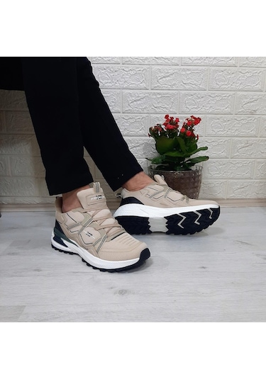 M.p. 1642 Bej Renk Memoryfoam Kaydırmaz Rahat Spor Ayakkabı Bej