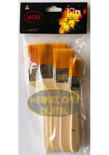 Sentetik Akrilik Ve Yağlı Boya Zemin Fırça 4'Lü Set (536991636)