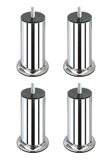 Mobilya Baza Koltuk Yatak Yükseltme Ayağı Vidalı M8 İnce Diş 4 Ad