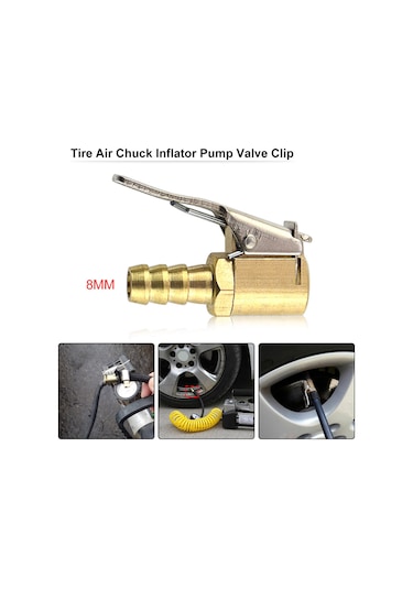 Yuntech01 Altın Renkli Çinko Alyazı Lastik Valfi - 6mm Boru Uyumlu, Kolay Kurulum, Otomobil Ve Endüstriyel Kullanım