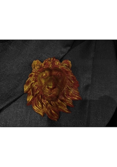 El Yapımı Aslan Başı Duvar Süsleri .