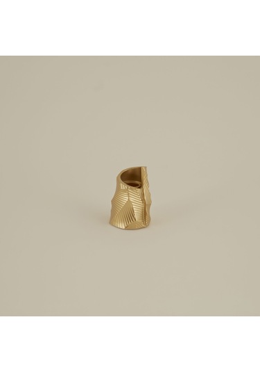 Karaca Home New Year Yılbaşı Lana Şamdan Gold 6,5 X 5,8 X 9,8 Cm Altın
