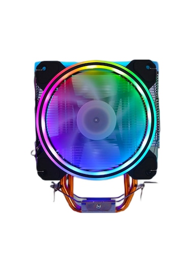 Zoko Ice-5 Auto Rainbow Fanlı RGB Led Board Kule İşlemci Fan 2 x 12 CM
