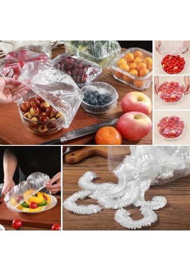 9055599701075drvs1 - Buffer 100 Adet Tazeliği Koruyan Tencere Ve Tabak Bonesi Çok Amaçlı Kullan At Tabak Bonesi Çok Renkli