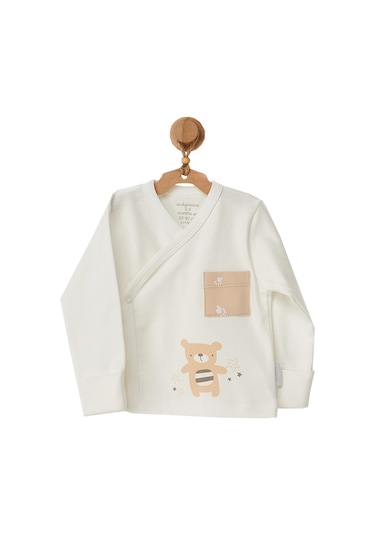 Andywawa Erkek Bebek Ayıcık Motifli Mendilli Alt Üst Takım Ac22765 001