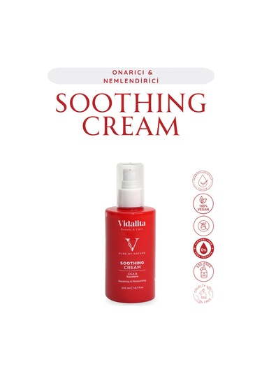 Vidalita Beauty & Care Soothing Onarıcı Nemlendirici Vücut Kremi Cıca & Squalane 200 Ml