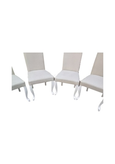 Bengimobilya Sandalye Giydirme Terletmez Keten Kumaş Kayın Torna Aslan Ayak P