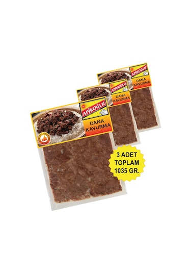 Kare Dilimli Dana Kavurma Üçlü Paket