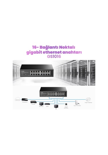 Cudy GS1016 10/100/1000 Mbps 16 Port Gigabit Switch