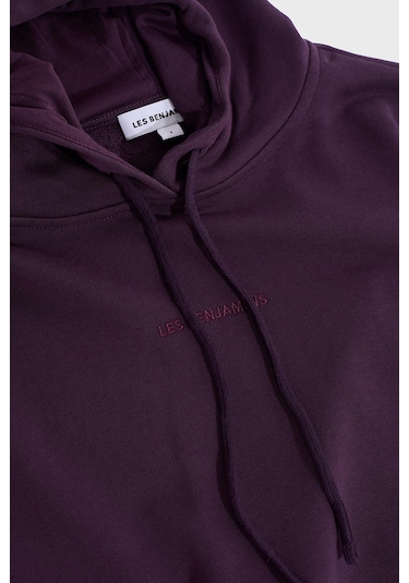 Les Benjamins Bayan Sweat Lb24fwessfuhd-303 Mor Mor