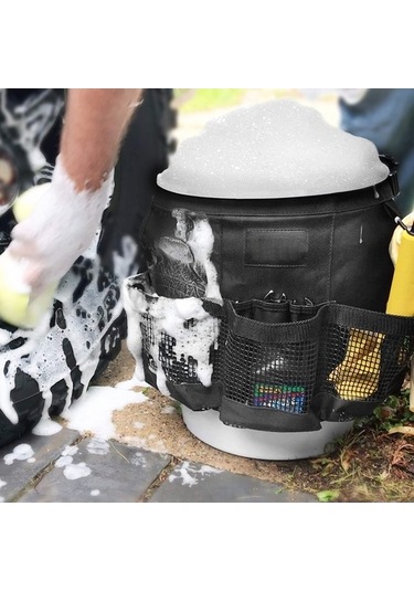 Pazly Çok Amaçlı Balık Kovası Organizatörü - Dayanıklı Polyester, Ayarlanabilir Kayışlar, Hava Geçirgen Cepler