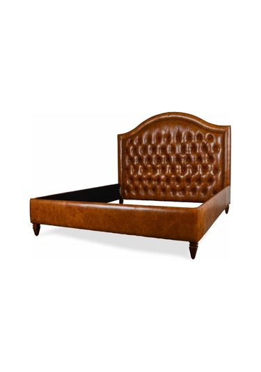 Hanelmobilya Hanel Mobilya Kingston Karyola Kahve Suni Deri