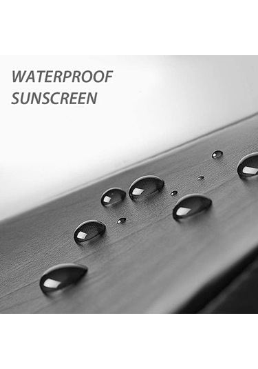 Dofolink Dış Mekan Yumurta Salıncak Koltuğu Koruması - 210d Siyah Oxford Kumaşı, Orta Zipli, 190x115cm, Rüzgar/yağmur/güneş Koruyucu 01