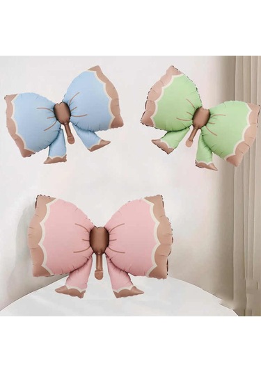 Retro Fiyonk Pastel Folyo Balon Büyük Boy Yeşil 91-60 Cm Yeşil