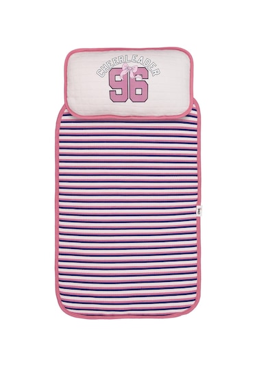 Civil Baby 96 Nakış ve Çizgili Alt Açma - Bej Standart