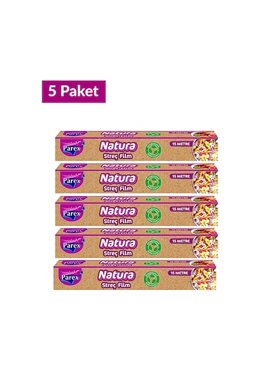 Natura Streç Film 15 Mt 5 Paket