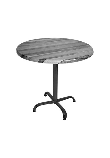 Bey Mobilya 532009821 Indigo Werzalit Yuvarlak Mutfak Masası 90 CM Çap Esb - Siyah