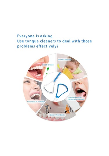 10 Pcs Dil Kaplama Temizleme Kazıyıcı Ağız Kokusunu Gidermek İçin Dil Fırçası Rastgele Renk Teslimatı