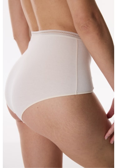 Penti Bej Easy Pamuklu Trim Yüksek Bel Slip Külot