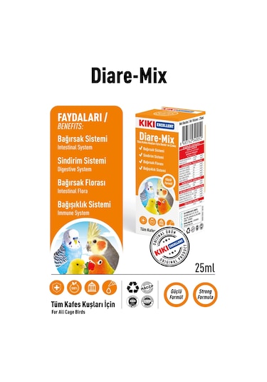 Kiki Excellent Kuş Diare-Mix 25 ML