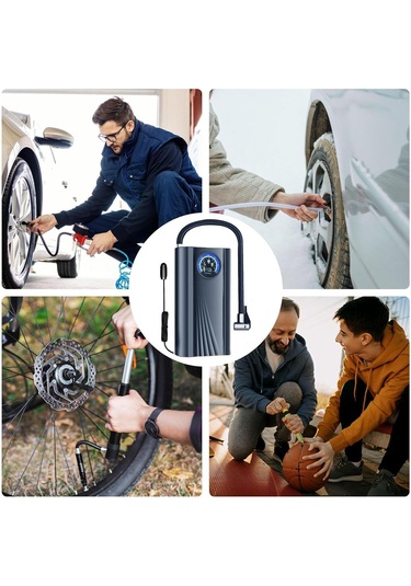 Araba Lastikleri İçin Hava Pompası Çakmaklık Girişli 150psı Pompa
