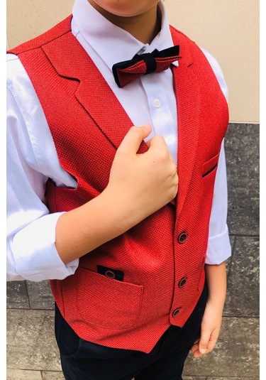 Spor Yelek Erkek Çocuk Takım Kırmızı