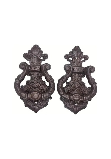 Willowhaven 2 Adet Kapı Çekme Halkası Antika Dökme Demir Kapı Tokmakları Dekoratif Ev Aksesuarı