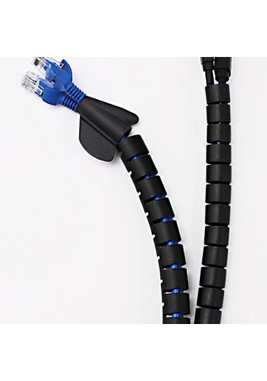 Samdoo Kablo Düzenleyici Tüp - 1.5/2 Metre Pe Malzeme İle Ev Ve Ofis Kablolarını Toplama