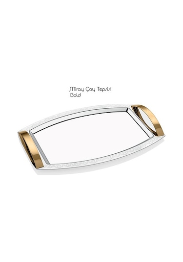 Arsel Miray Gold Saten Tepsi Kulplu