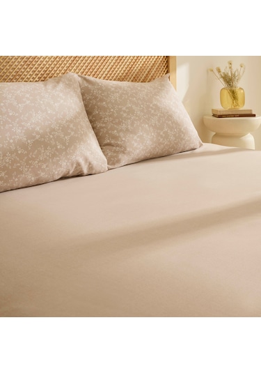 Sarah Anderson Alesia Tek Kişilik Çarşaf Takımı Bej Bej