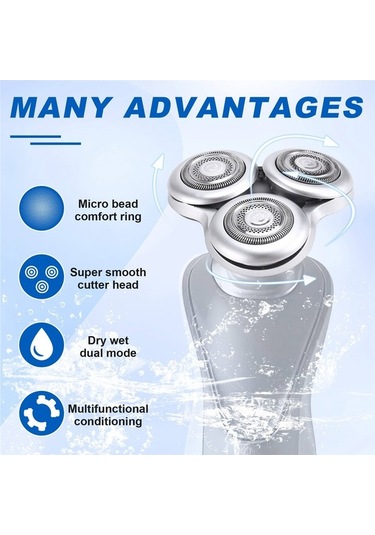 Ulzyvf Yedek Tıraş Tıraş Sp9860 Sh98 Philips Norelco Makinesi Makinesi İçin Gümüş Başlığı 9880 9863 Fu