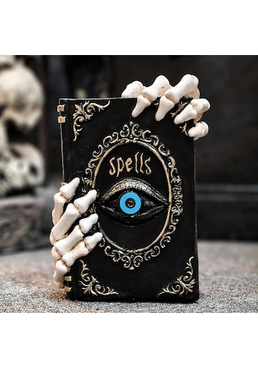 Homyl Kitap Heykelcik Ev Dekorasyonu Dekoratif Reçine Heykel Raf 14cmx8,5cmx19,8cm