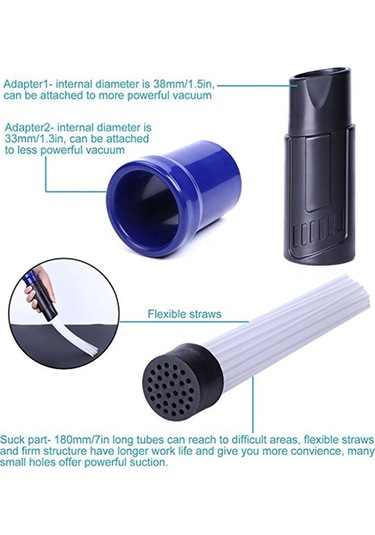 Xurunkeji Evrensel Elektrikli Süpürge Parçaları Toz Temizleyici Pipet Boruları Kir Temizleyici Havalandırma Delikleri Klavyeler İçin Emiş Fırçası