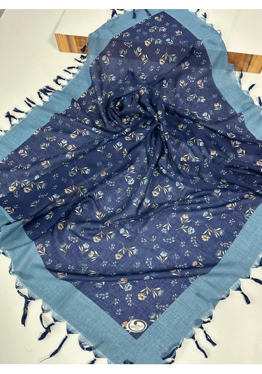 Sökme Boncuklu Pamuk Yazma - 05647 Lacivert Petrol