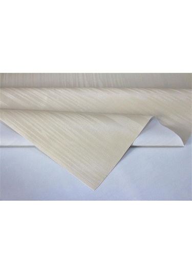 Astarlı Silinebilir Pvc Muşamba Masa Örtüsü Çizgili - 78-b1-beyaz