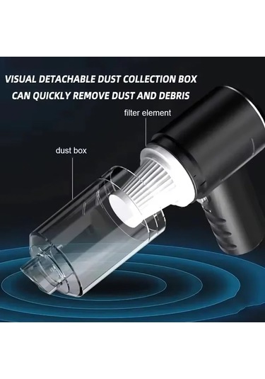 Taşınabilir Kablosuz Araba Elektrikli Süpürge Kablosuz