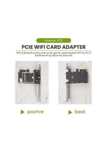 Xurunkeji Pcıe Wifi Kart Adaptörü Bluetooth Çift Bant Kablosuz Ağ Kartı Tekrarlayıcı Adaptörü Pc Masaüstü İçin Ax200 9260ac